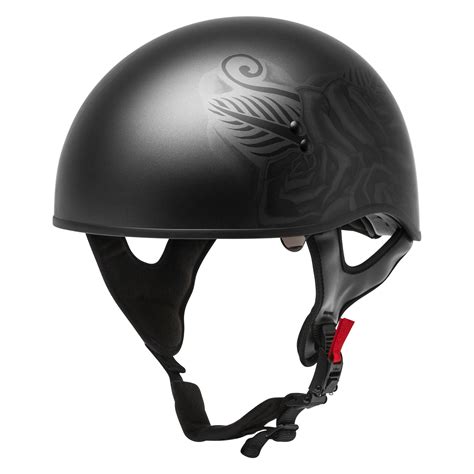 Gmax® H1655077 Hh 65 Devotion Naked X Large Matte Blacksilver Half Shell Helmet
