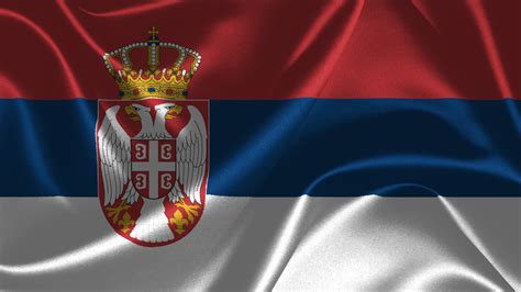 Serbien Flagge 014 - Hintergrundbild