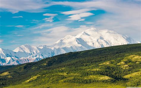 Free Download Wallpaper Mountains Snow Lake Denali National Park Alaska