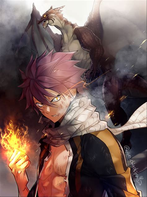 Natsu Dragneel And Igneel Fairy Tail Drawn By Yae Chitokiya Danbooru