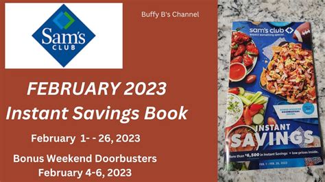 Sams Club Instant Savings Book February 1 26 2023 Get Exclusive