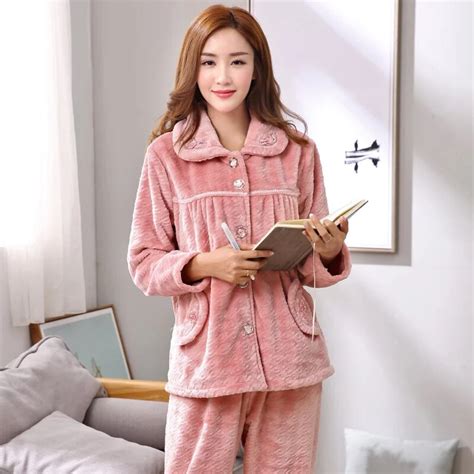 Buy Womens Winter Keep Warm Pajamas M ~3xl Plus Size