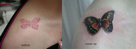 Butterfly Cover Up Tat By 2face Tattoo On Deviantart