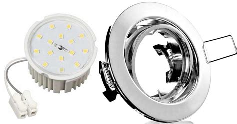 10xFlat Flacher Led Einbaustrahler Spot Lampe chrom+Led 7Watt warmweiß 230V | Lichtidee.de