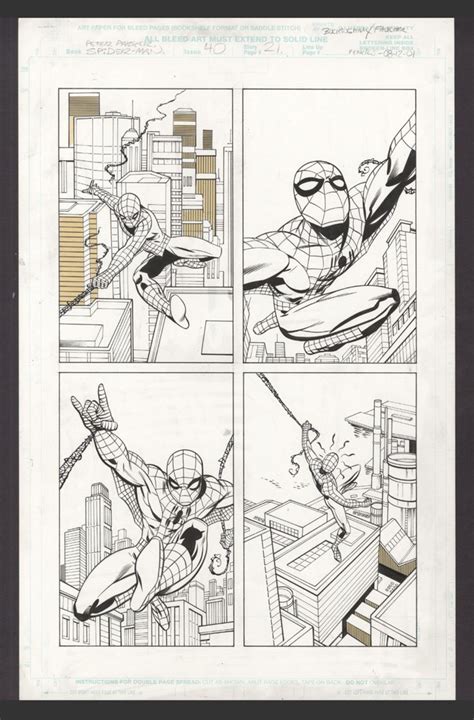 The Amazing Spider Man Comic Storyboard Art By Peter Buscetto
