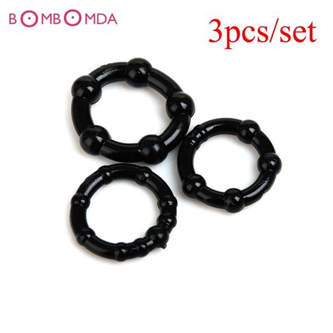 3pcs Set High Quality New Hot Silicone Cock Rings Delay Ejaculation Penis Rings Adult Sex Toys