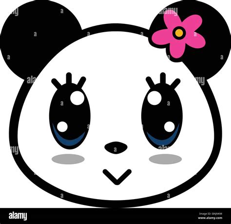 Cute Panda Girl Cartoon Stock Vector Image And Art Alamy