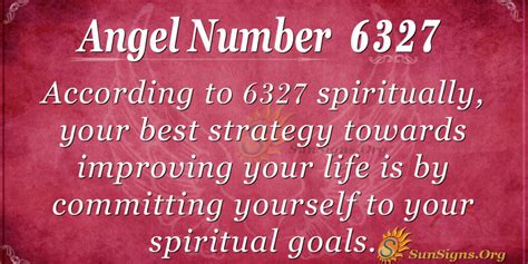 Angel Number 6327 Meaning Live A Good Life Sunsignsorg