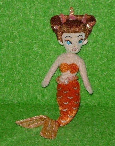 disney the little mermaid ariel s sister attina plush stuffed beanie 10 doll 1878473092