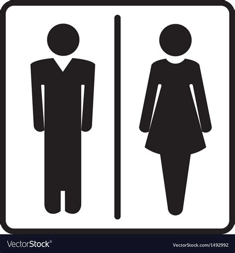 Bathroom Sign Restroom Symbol Restroom Sign Men Women Restroom Decal