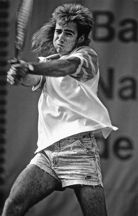 Andre Agassi Tennis Star And Man With A Mullet At Eighteen 1988 R