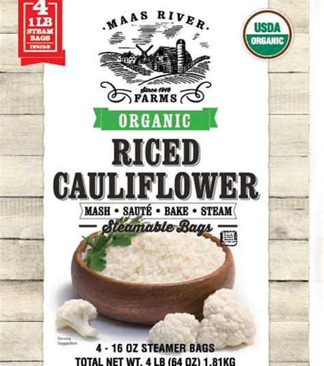 I've seen the rice of cauliflower (pun intended) the past couple of years, often as a sub for rice/potatoes, and i can't get beyond the flavor/odor of cauliflower. Products | maasriverfarms