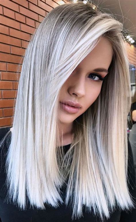 Gorgeous Hair Colour Ideas That Worth Trying Icy Lob Hairstyle Artofit