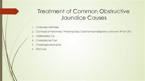 Approach To Obstructive Jaundice Pancreatic Cancer Mo