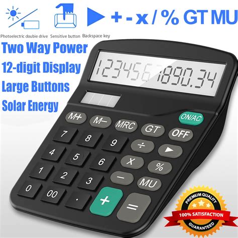 Office Calculator Tsv Standard Function Desktop Calculator With 12