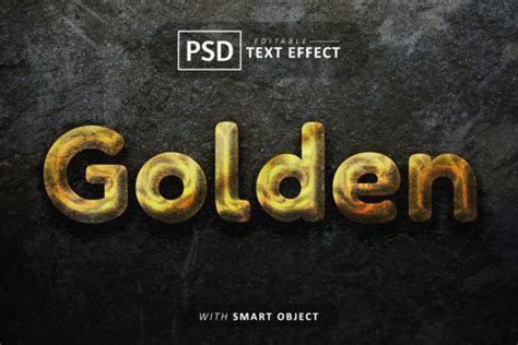 Golden Text Effect Editable Graphic By Aglonemadesign · Creative Fabrica
