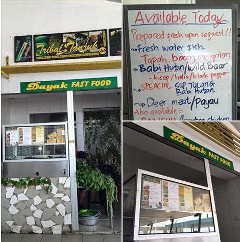 Seafood good, nice view על ‪taman selera‬. Dayak Food now at Miri Taman Selera Food Court - Miri Food ...