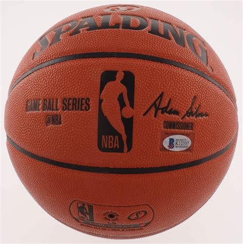 Magic Johnson Signed Nba Game Ball Series Basketball Beckett Coa