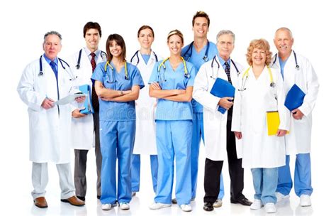 Large Group Of Doctors And Nurses Stock Image Image Of Adult