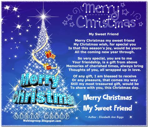 Merry Christmas My Sweet Friend Quotesbae