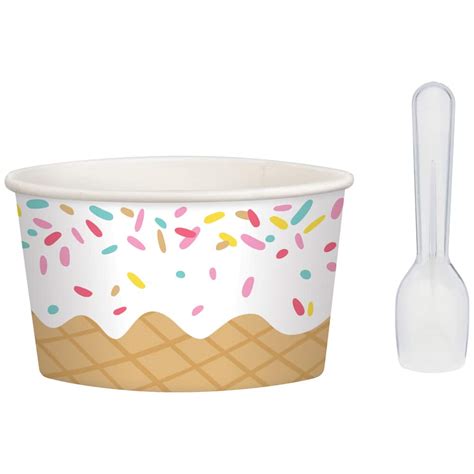 Ice Cream Disposable Cup Set Party City