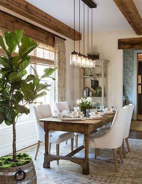 70 Farmhouse Dining Room Lighting Decor Ideas And Design
