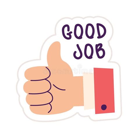 Good Job Sticker Stock Vector Illustration Of Funny 285102043
