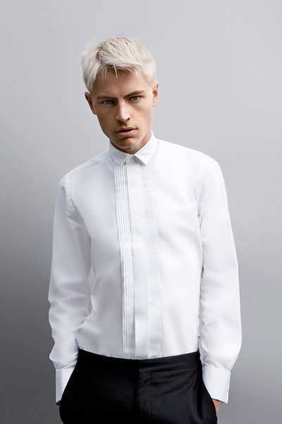 Daringly Dapper Collections White Hair Men Bleached
