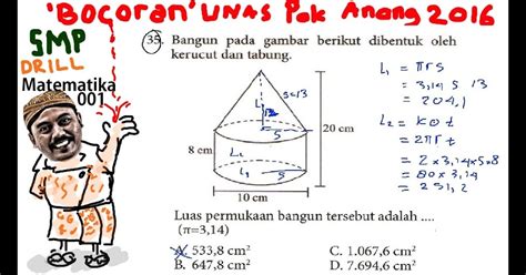 Contoh Soal Luas Permukaan Gabungan Bangun Ruang Menghitung Volume