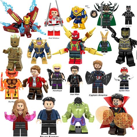 Marvel Avengers Lego Dc Mini Figures Building Blocks Super Hero Kid