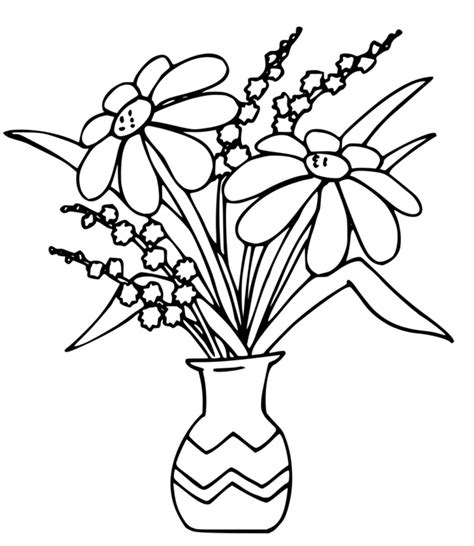 Bouquet De Fleurs Dessin Coloriage Bouquet De Lys à Imprimer Dans Les