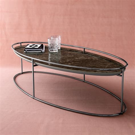 The coffee table is made of solid ash and oak veneers, and the top is. Atollo Elliptical Coffee Table - Alchemy Collections