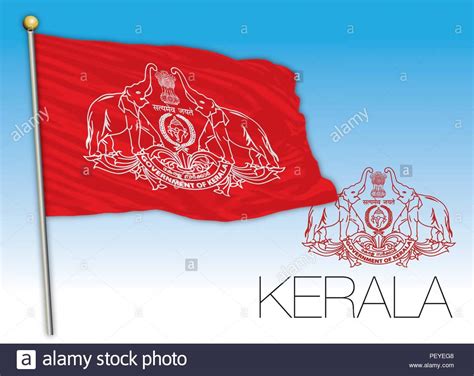 Kerala Regional Flag India Stock Vector Flag Flag Signs Vector
