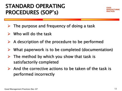 Standard Operating Procedures Sop Safe Operating Procedures Gambaran