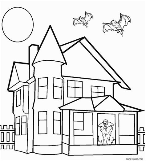 And this printable coloring sheet is great for coloring fans. Printable Haunted House Coloring Pages For Kids ...