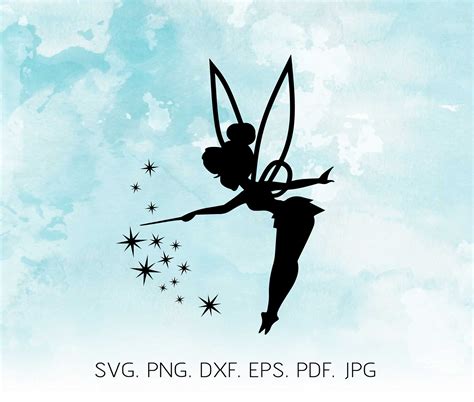Fairy Svg Tinkerbell Svg Peter Pan Svg Moon Fairy Svg Etsy New Zealand Images And Photos Finder