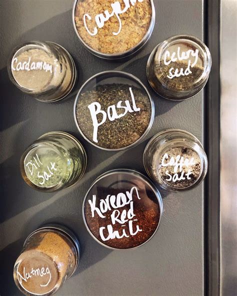 Diy Magnetic Spice Rack — A Foragers Home Diy Magnetic Spice Jars