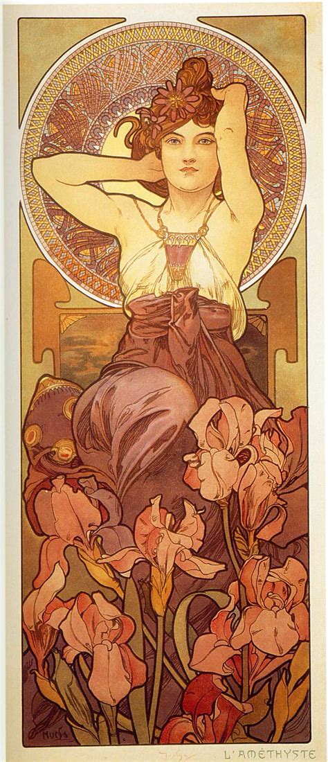 Amethyst Alphonse Mucha 1900 Mucha Art Art Nouveau Mucha