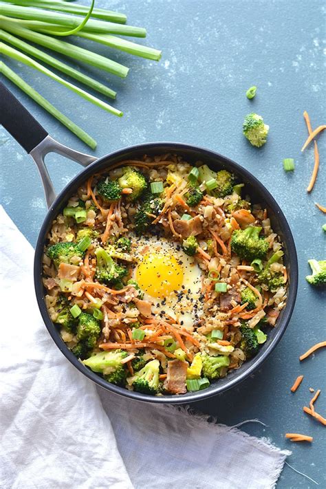 Speaking of calories, let's take a look at exactly how many are in each serving, shall we? Low Carb Breakfast Cauliflower Fried Rice {GF, Paleo, Low ...