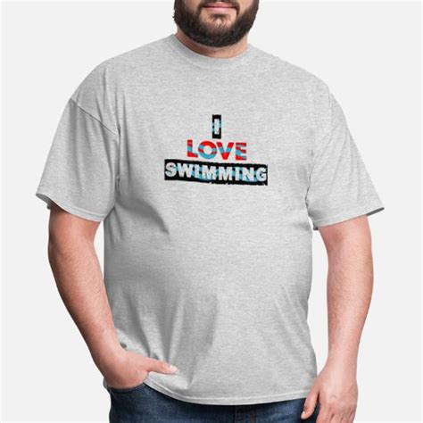 I Love Swimming Mens T Shirt Spreadshirt