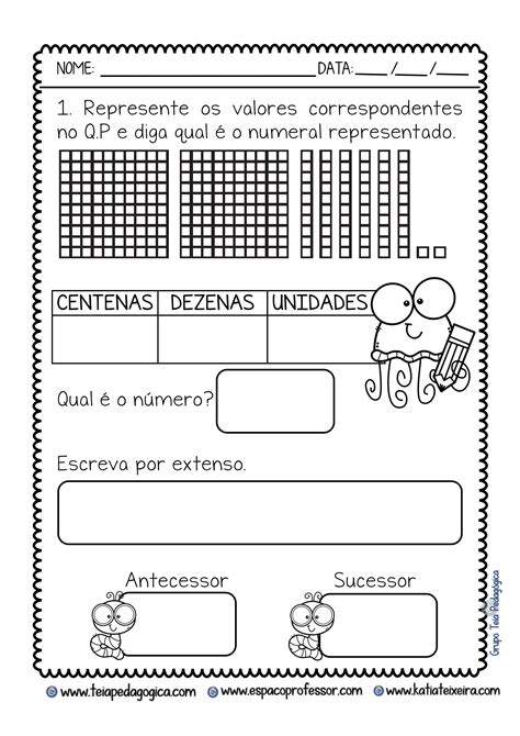 Atividade Sistema De Numeração Decimal 1 Ano