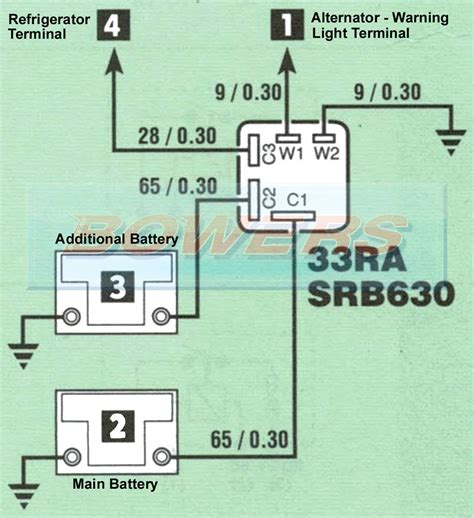 Lucas Srb630 33441 12v 33ra 60 Amp 5 Pin Split Charge Relay As Durite 0