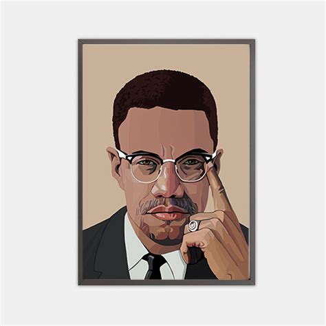 Malcolm X Printable Last Minute T Malcolm X Civil Rights Etsy