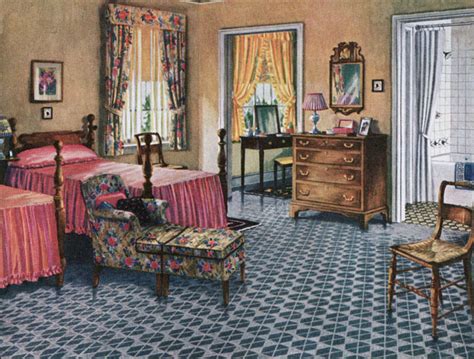 Maybe you would like to learn more about one of these? 1926 Blabon Bedroom Design - 1920s Design Inspiration