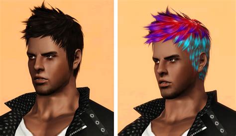 Kijiko 017 Hairstyle Retextured By Cnih Sims 3 Hairs