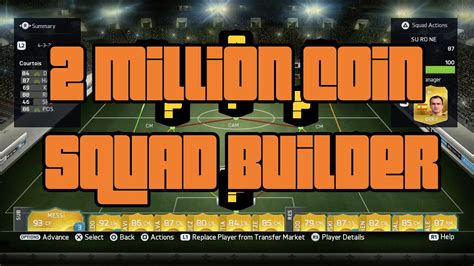 2 Million Coin Squad Builder Fifa 15 Youtube