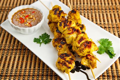 Chicken Satay With Spicy Peanut Dipping Sauce Closet Cooking