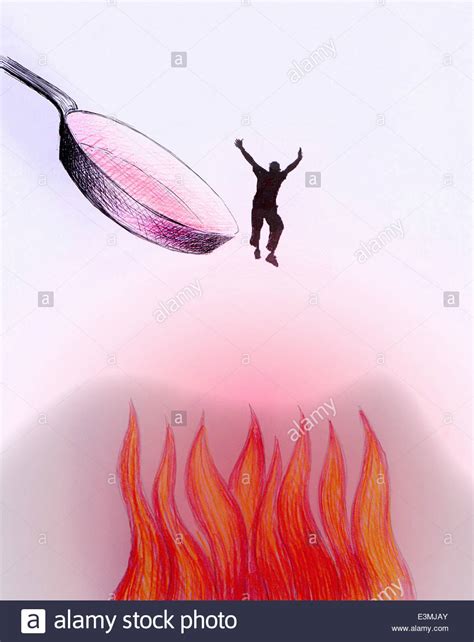 Out Of The Frying Pan And Into The Fire Stock Photos And Out Of The