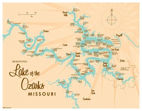 Printable Lake Of The Ozarks Mile Marker Map 2024 Pri