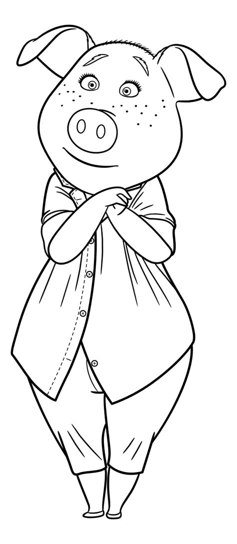 sing  coloring pages    print